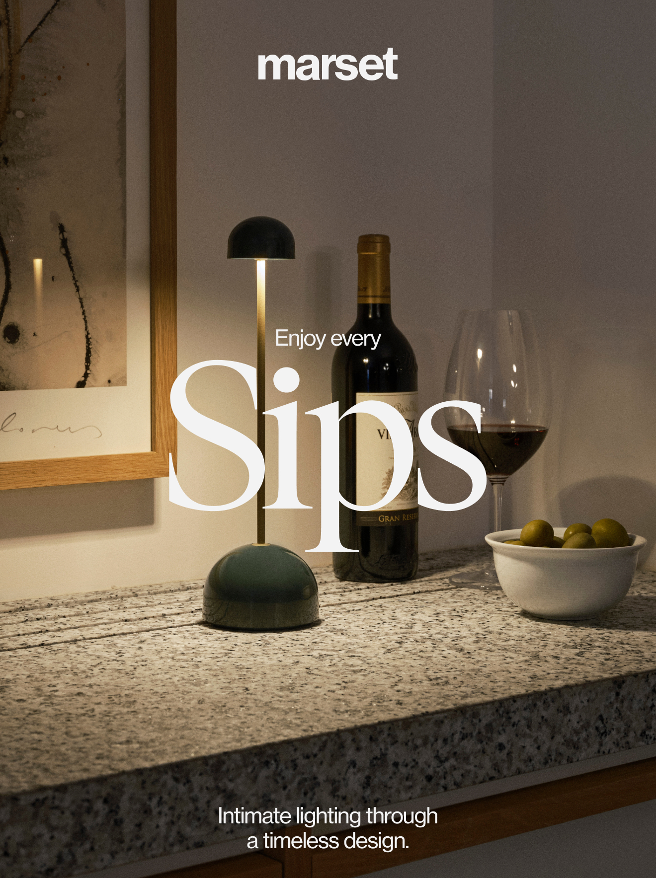 Introducing Sips, the newest portable lamp, a discreet design with a ...