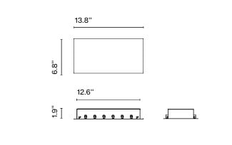 Rectangular Canopy 50W